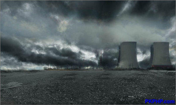photoshop合成教程:预示灾难的可怕场景