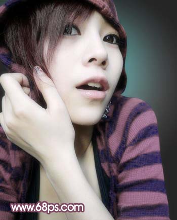 Photoshop调出MM照片