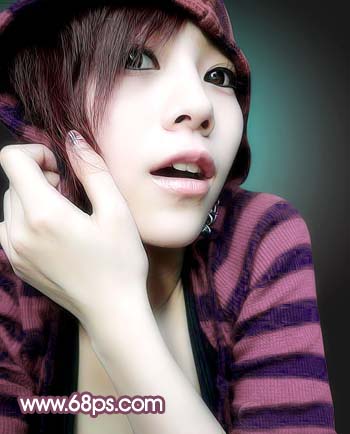 Photoshop调出MM照片