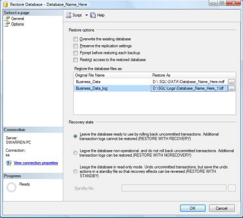 SQL Server数据库完整迁移