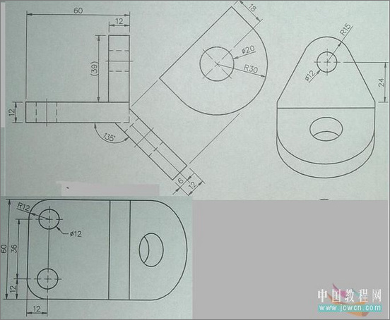 AutoCAD根据二维图画三维图的方法及思路