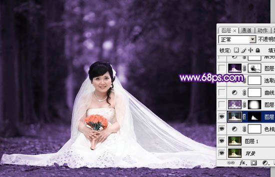 紫色婚纱照片(3)